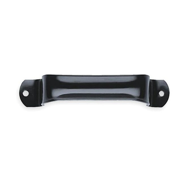 Heavy Duty Door Pull, Steel, 6-1/2 In L, Zinc, Unthr. Holes