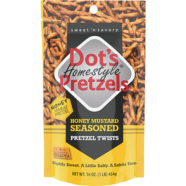 Dot's 16 Oz. Honey Mustard Pretzels 57216 Pack of 10