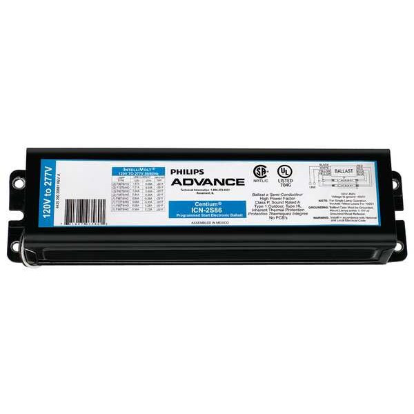 Advance 47 to 188 Watts, 1 or 2 Lamps, Electronic Ballast ICN-2S86-SC