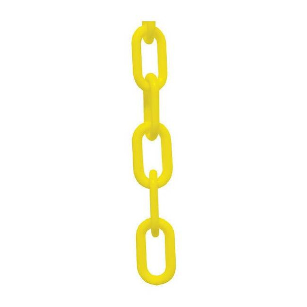 Manufacturer Varies Plastic Chain, Yellow, 25 ft Length, Gloss 50002-25
