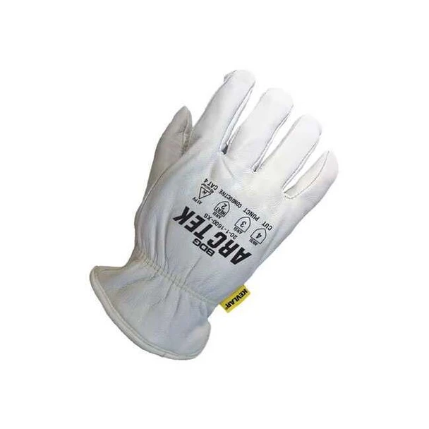 Bdg Cut-Resistant Leather Gloves, Cut Level A4 ,Uncoated ,2XL 1 PR 20-1-1600-X2L