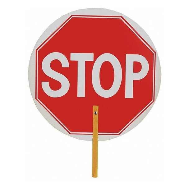 Manufacturer Varies Paddle Sign,Stop,Plastic ST-ST