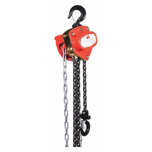 Dayton Manual Chain Hoist,1000 lb.,Lift 20 ft. 1VW53