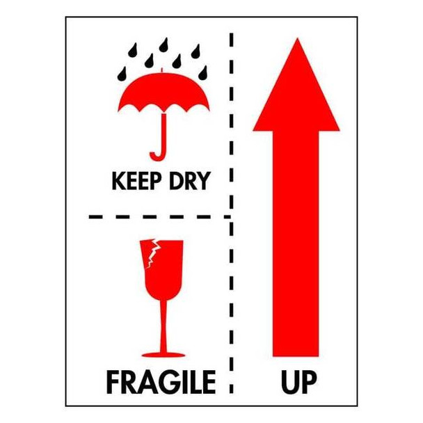 Tapecase Shipping Labels,3 In. W,4 In. H,PK500 16U859