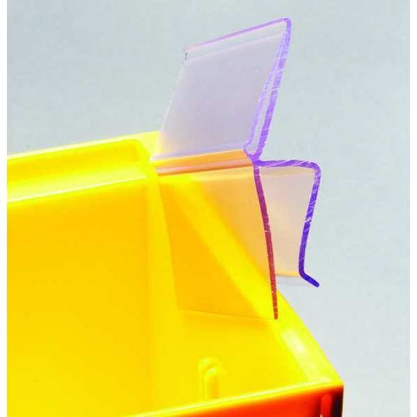 Aigner Index Label Holder,Clip On,3 in. L,PK25 BC-13