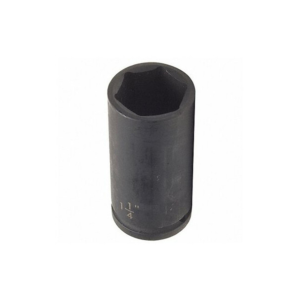 WESTWARD 1/2 in Drive Impact Socket Deep Socket, Black Oxide,7/8 in