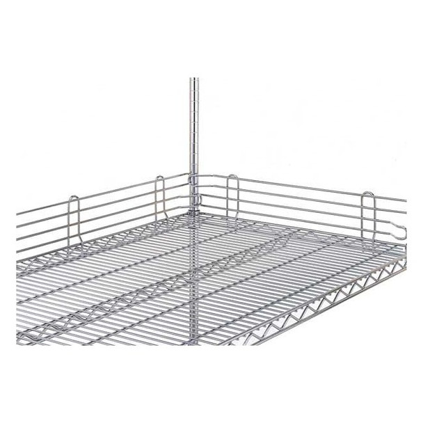 Metro Shelf Side/Back Ledge 4"H x 48"W,2PK L48N-4C