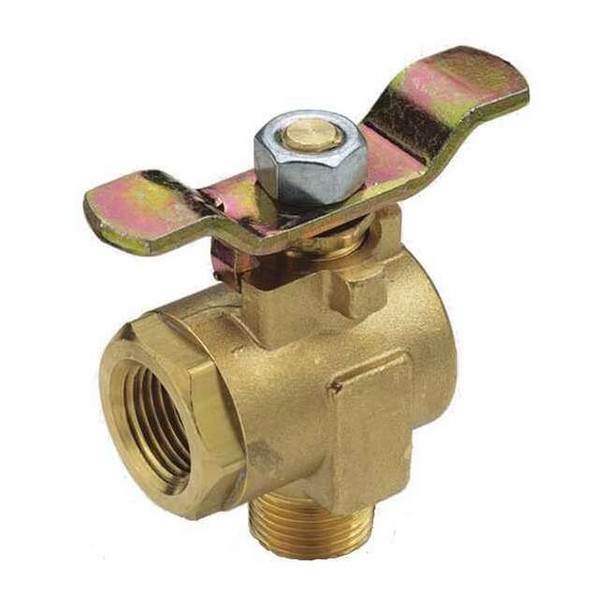 Manufacturer Varies 1/2" FNPT x MNPT Brass Ball Valve Angle XV590P-8
