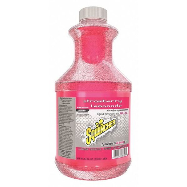 Sqwincher Sports Drink Liquid Concentrate 64 oz., Strawberry-Lemonade 159030319