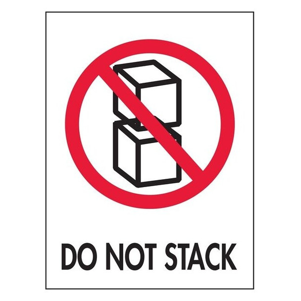 Tapecase InstructionalHandlingLabel,White,PK500 16U850