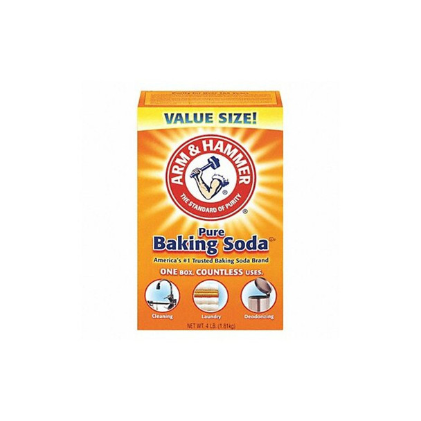 Arm & Hammer Baking Soda,4 lb.,Odorless,Box,PK6 33200-01170