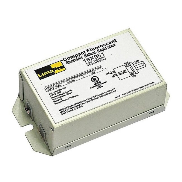Manufacturer Varies CFL Ballast, Electronic, 14W, 120V (Formerly LumaPro) 16X951