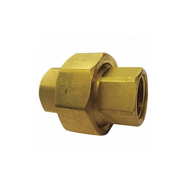 Union Brass Union, 1/4 in Female NPT X 1/4 in Female NPT