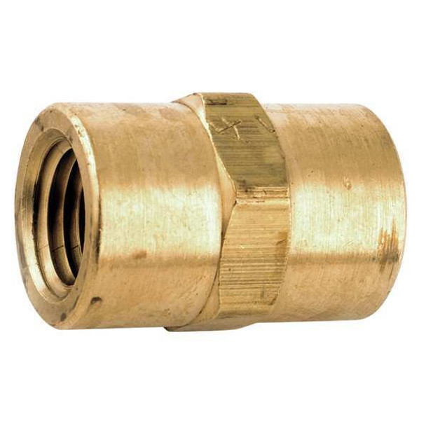Manufacturer Varies Coupling, Brass, 1/4 in Pipe Size, FNPT 706303-04 Manufacturer Varies Coupling, Brass, 1/4 in Pipe Size, FNPT 706303-04