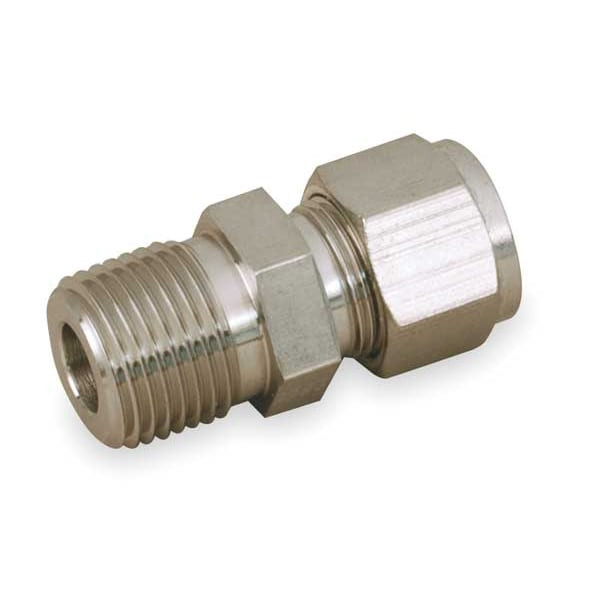 Parker 3/4" A-LOK x MNPT 316 SS Male Connector 12MSC12N-316