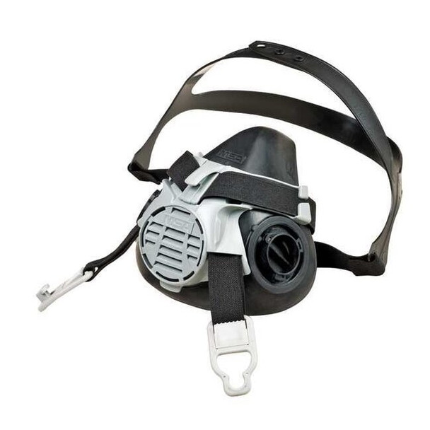 Half Mask Respirator, Advantage 420 Assembly, Bayonet, Silicone, Black, Size M