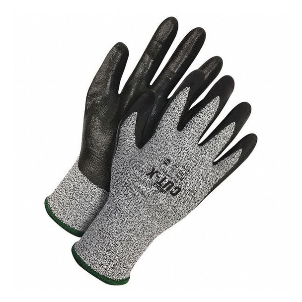 Cut Resistant Coated Gloves, Cut Level A2 ,Dipped ,Nitrile ,Smooth ,M 1 PR