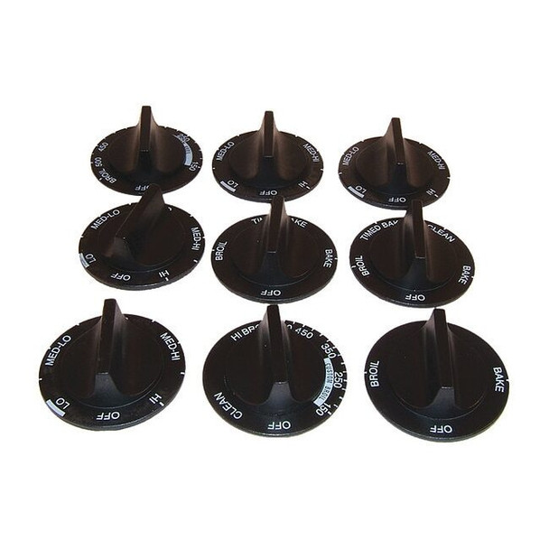Manufacturer Varies Electric Range Knob Set,Whirpool,PK9 61206
