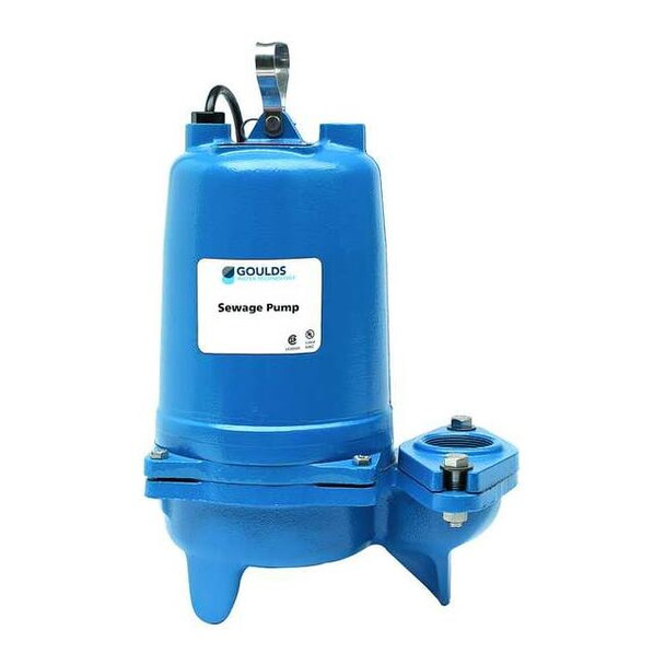 Goulds 1/2 HP 2" Manual Submersible Sewage Pump 115V WS0511BHF