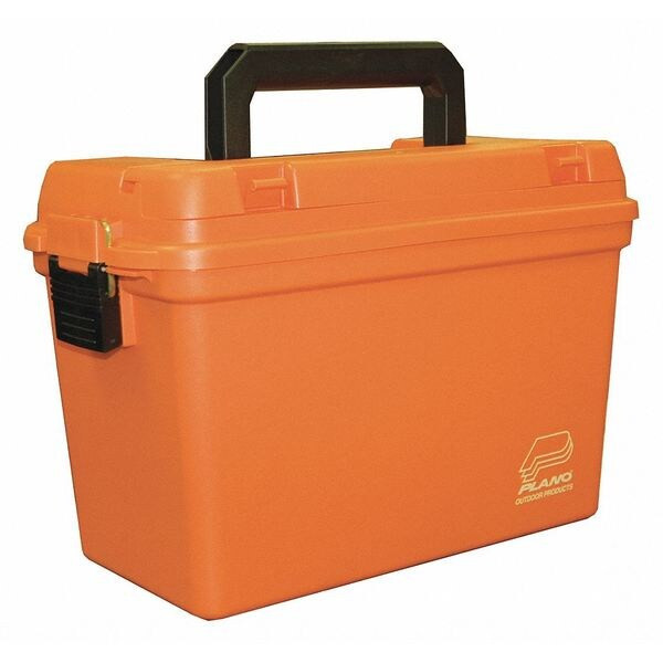 Emergency Supply Tool Box, Plastic, Orange, 15 in W x 8 in D x 10 in H