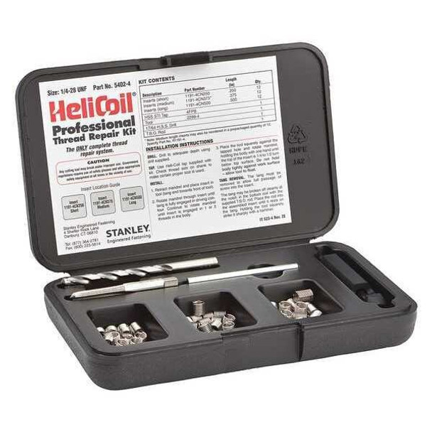 Stanley Engineered Fastening Thread Repair Kit,40,Pieces,SS 5402-4