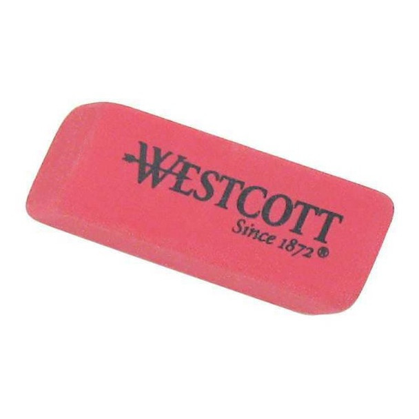 Westcott Eraser,Red,PK3 14613