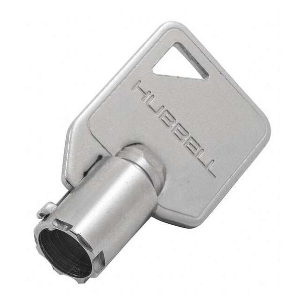 Hubbell Wiring Device-Kellems Replacement Key, Gray, Steel HBL1209RKL