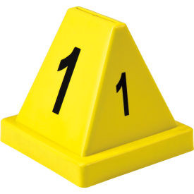 Global Industrial Numbered Cones 1-20 Yellow