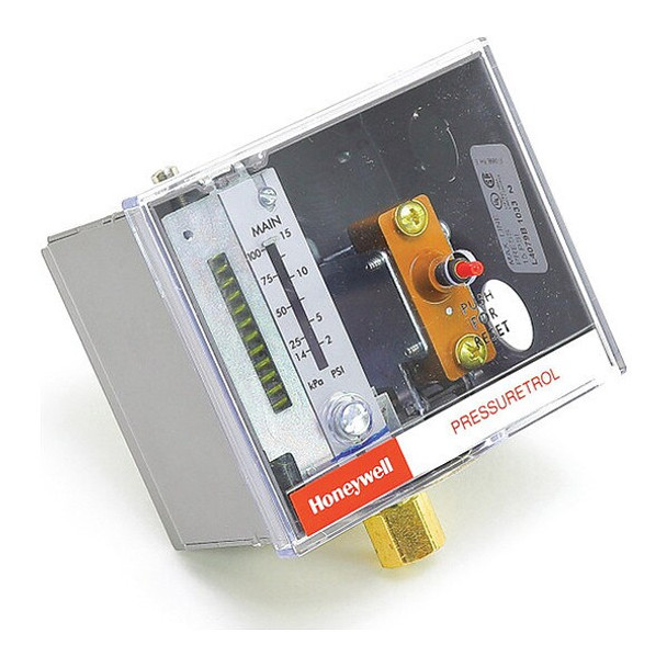 Honeywell Pressure Switch,2-15 psi,M/R,Open-Rise L4079B1033