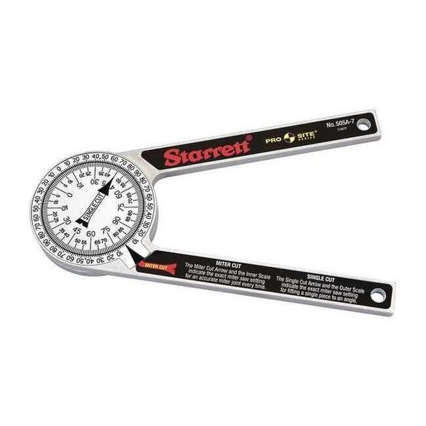 Starrett Miter Protractor,7 In 505A-7