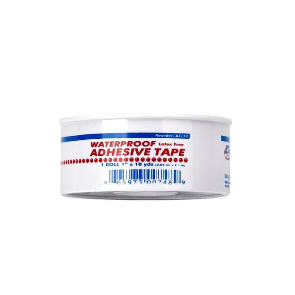 First Aid Only Waterproof Tape, White, WP1 in W, 10 in. L M688-P
