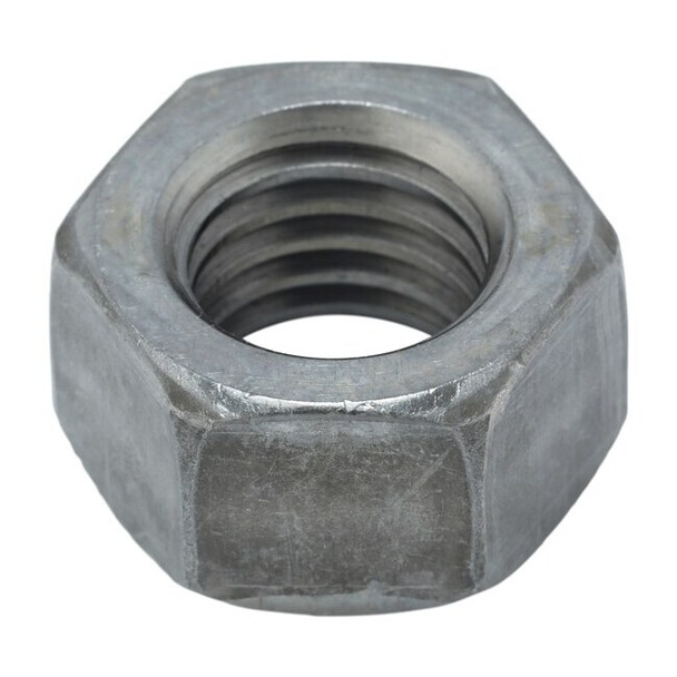 Hex Nut, 5/8"-11, Steel, Grade 5, Plain, 35/64 in Ht, 25 PK