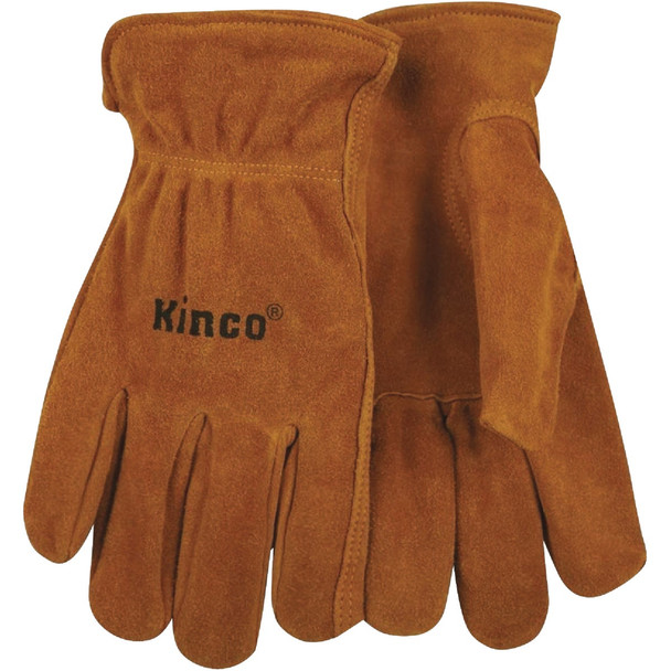 Kinco Men's XL Golden Full Suede Cowhide Work Glove 50-XL