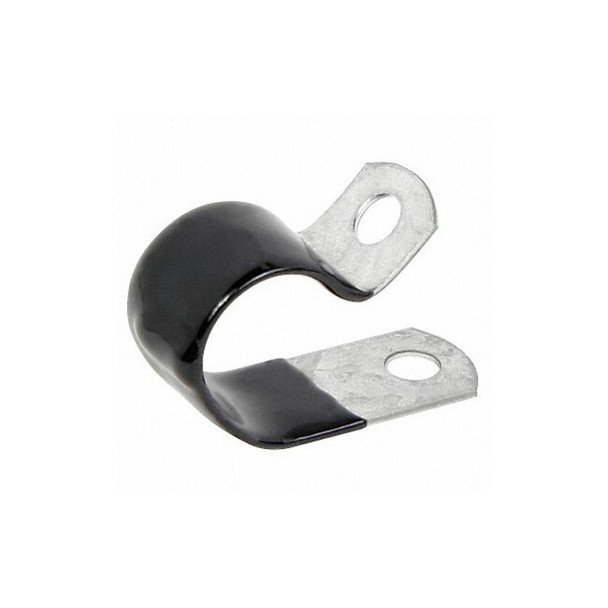 Cable Clamp, Steel, 1/2 in Bundle Dia., Black, 50 PK