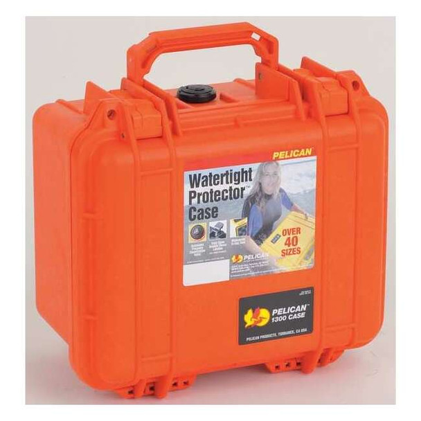 Pelican Case,10-5/8 InLx9-11/16 InWx6-7/8 InD,Or 1300