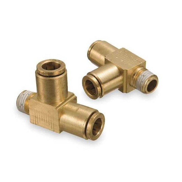 Weatherhead Tee, Brass, Tube 1/4", 1/4", Pipe 1/4" 1871X4X4