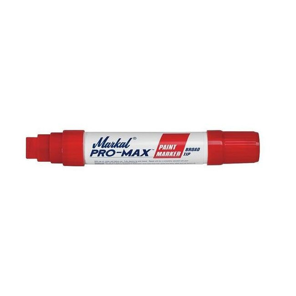 Markal Paint Marker, Medium Tip, Red Color Family, Paint 90902