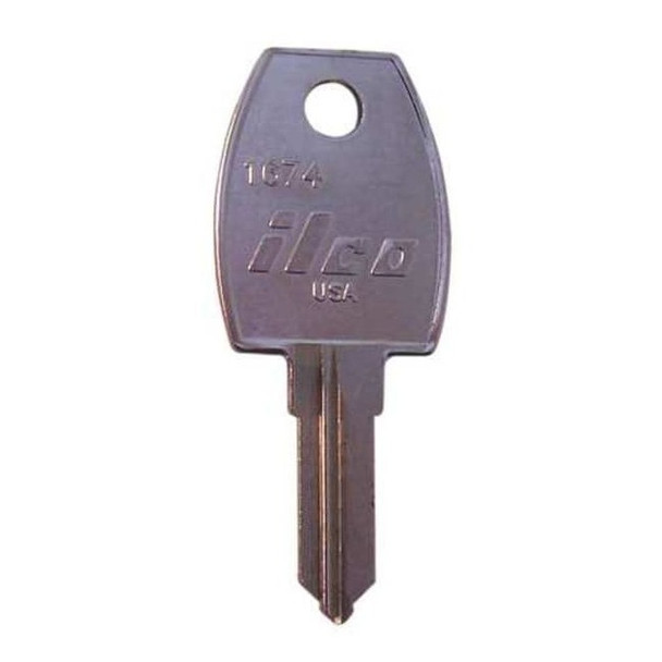Kaba Ilco Key Blank, 1674,Brass, PK10 1674