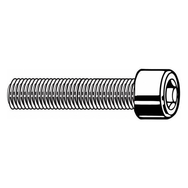 M16-2.00 Socket Head Cap Screw, Socket, Black Oxide Steel, 25 mm Length, 25 PK