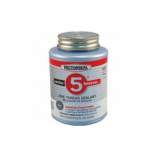 Rectorseal Pipe Thread Sealant No. 5 Low Odor, Gray 26551