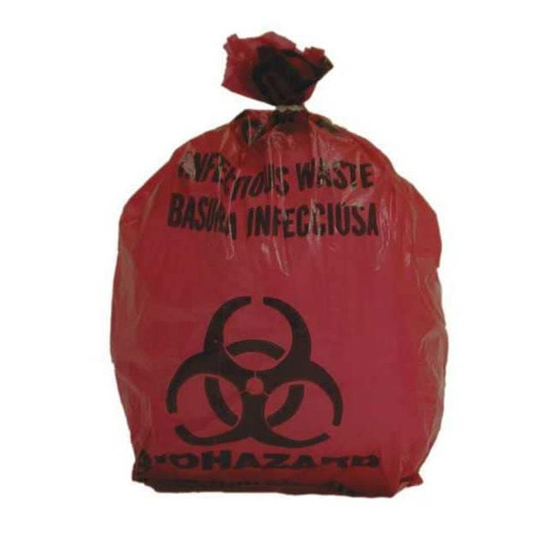 Manufacturer Varies Biohazard Bag, Red, 1 gal., PK200 3UAF2