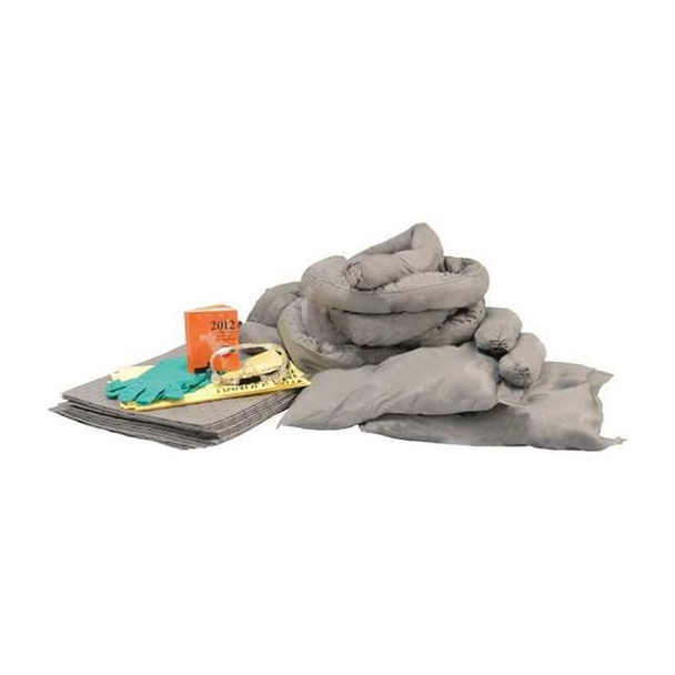 Spill Kit Refill, 14 gal Volume Absorbed per Kit, 20 gal Capacity, Refill