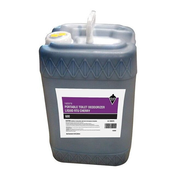 Toilet Deodorizer, Jug, 6 Gal, Ready To Use Liquid, Cherry Fragrance