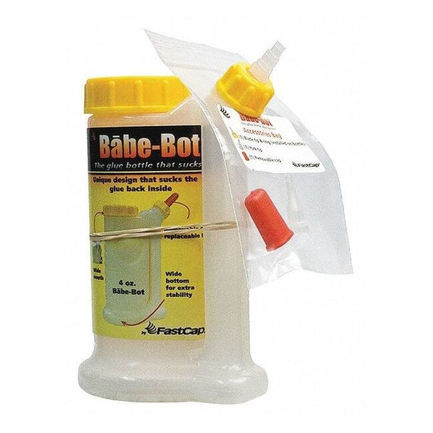 Fastcap Glue Dispenser, Yellow/White, 4 oz, Plastic GBABEBOT.YB