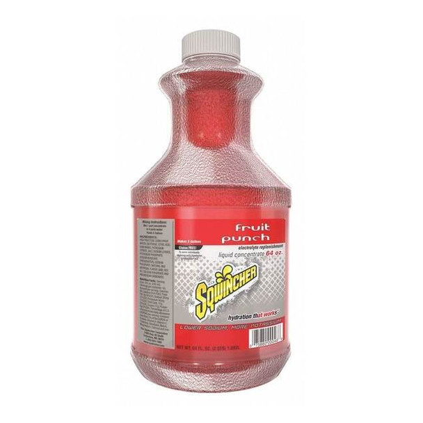 Sqwincher Sports Drink Liquid Concentrate 64 oz., Fruit Punch 159030325