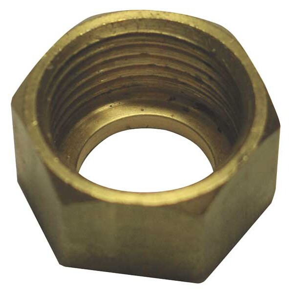 Chicago Faucet Coupling Nut,Faucet,1/2NPSM,Brass 49-005JKRBF