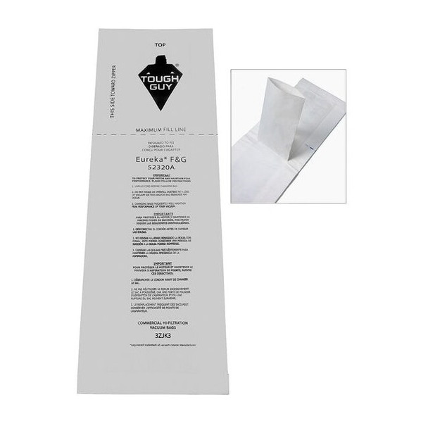 Manufacturer Varies Vacuum Bag, 1-Ply, Paper Bag, 10 PK 3ZJK3