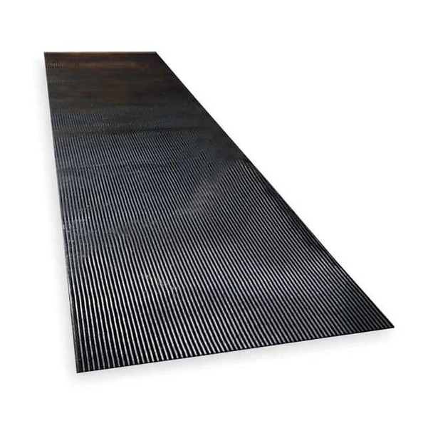 Notrax Black Switchboard Runner, 1/4 in Thick, Vinyl 830C0036-12