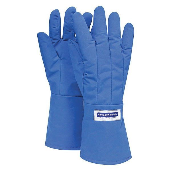 Waterproof Cryogenic Gloves, 14 in Length, Nylon, Gauntlet, Elbow Coverage, S