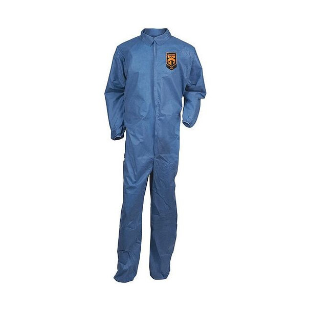 Kleenguard BreathParti Covall REFLEX ZipFrnt ElasBckWrisAnk BLU XL 24/C 58504